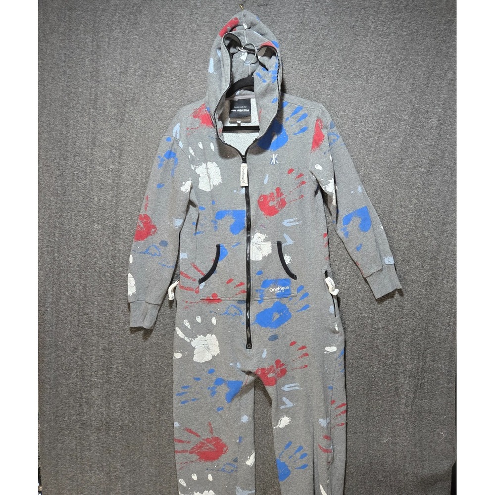 One Direction Onepiece Of Norway Jump Suit Size Small Jumpsuit Hands Paint Zip